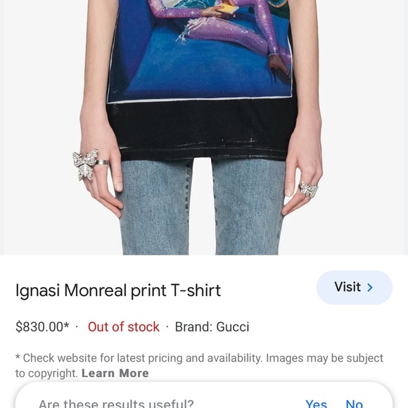 Gucci Black Ignasi Monreal Print Cotton Crew Neck T Shirt - Picture 8 of 8